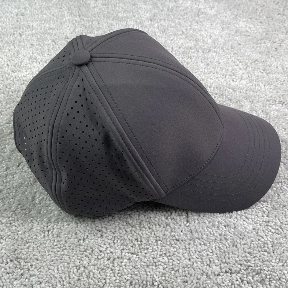 VRST Hat Mens Gray Snapback Perforated Performance Ultimate Golf Cap Adjustable